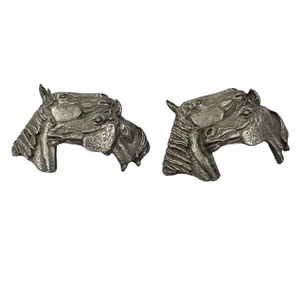 AJ designs Horse Pendant Lot of‎ 2 Silver Tone Char